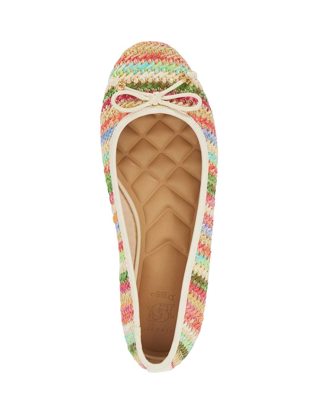 Wide Fit Bow Slip On Flat Ballet Pumps 2 of 5