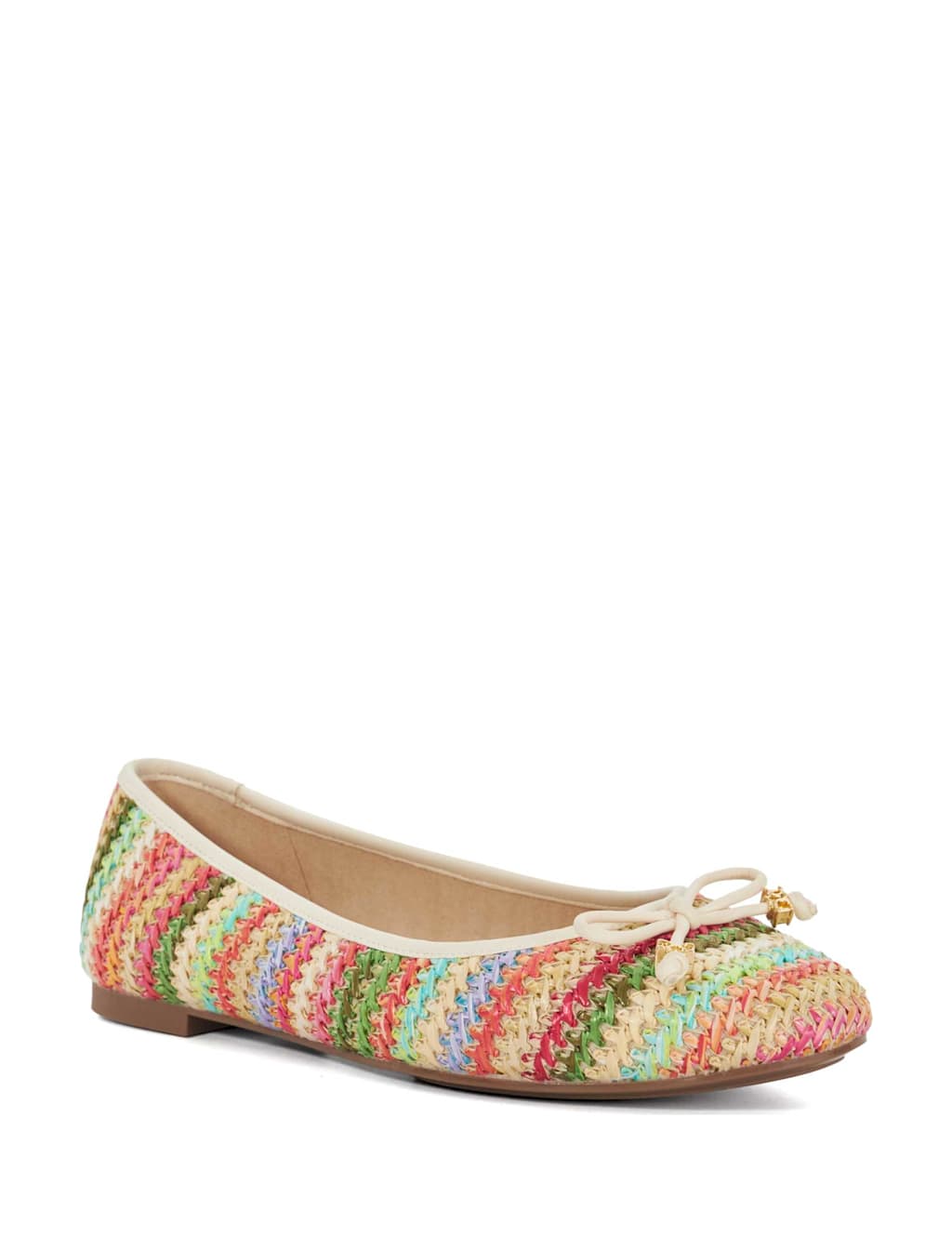 Wide Fit Bow Slip On Flat Ballet Pumps 3 of 5