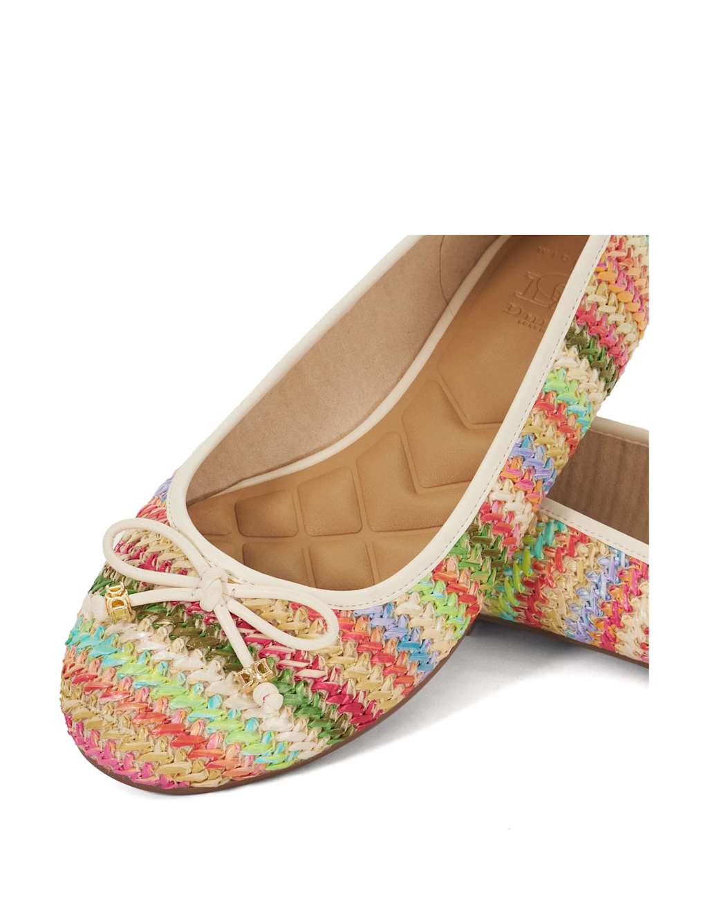 Wide Fit Bow Slip On Flat Ballet Pumps 5 of 5
