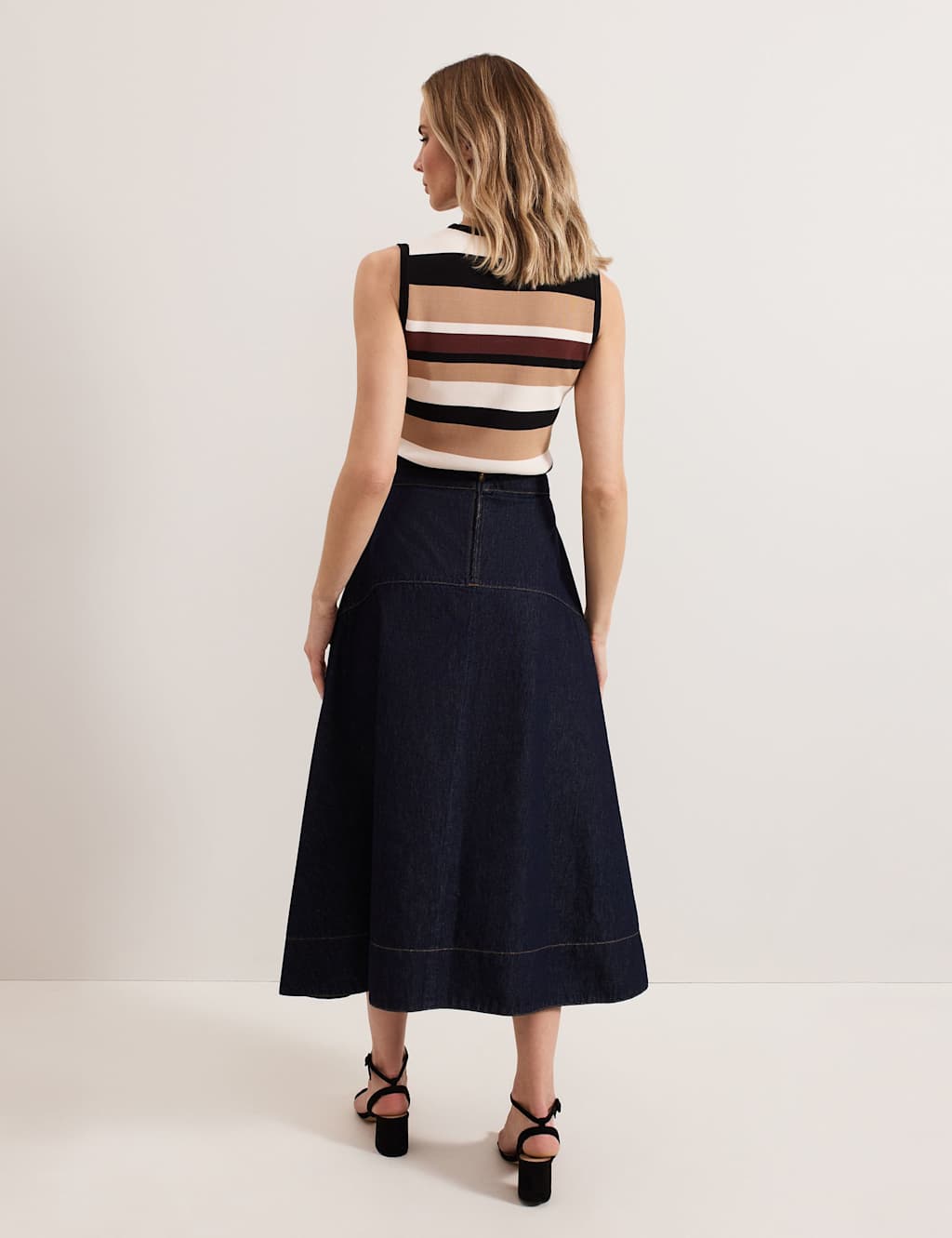 Denim Midaxi Skirt 5 of 7