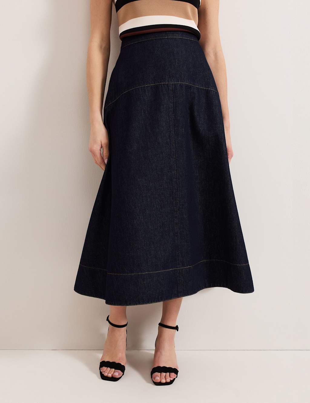 Denim Midaxi Skirt 7 of 7
