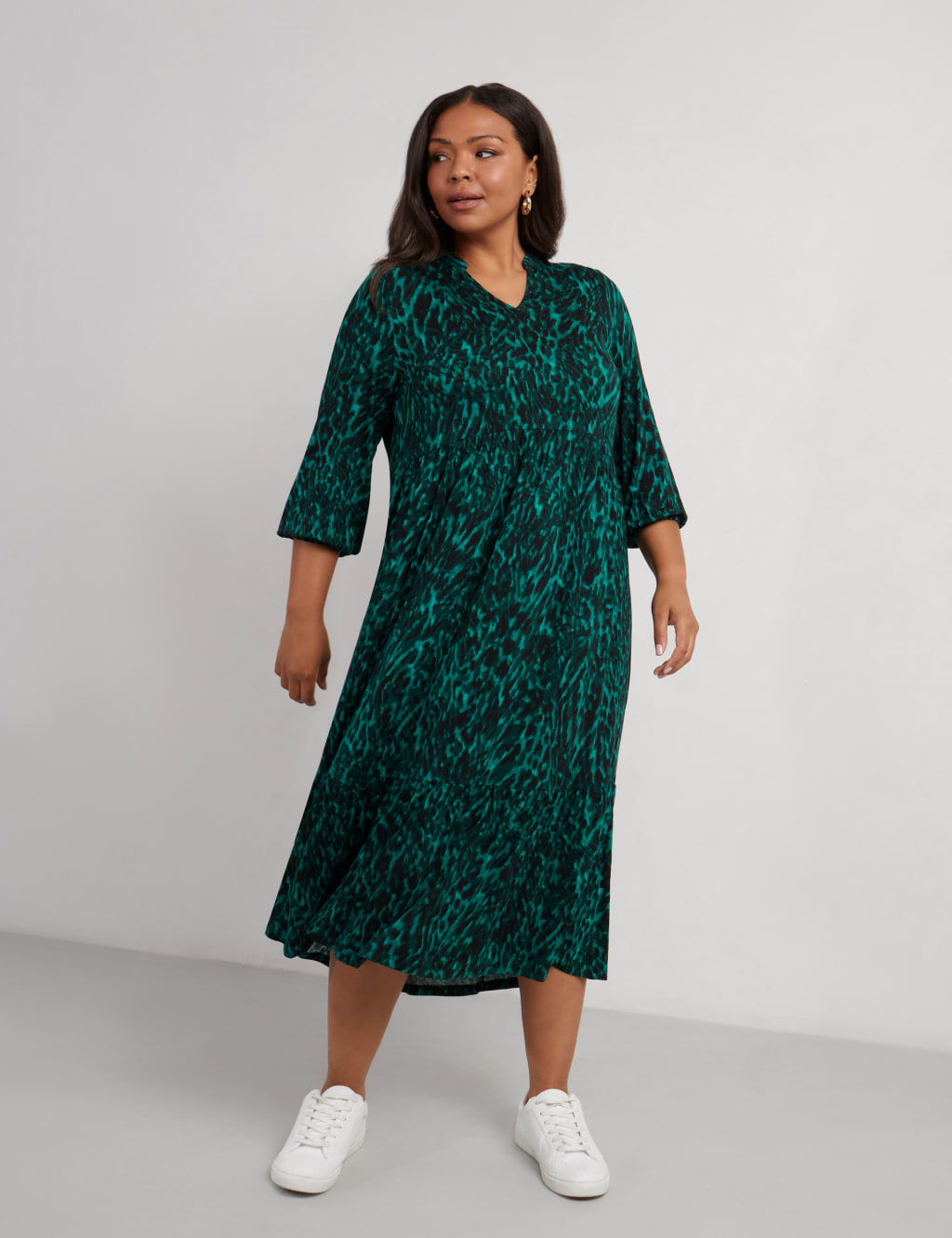M&s red leopard print dress shop