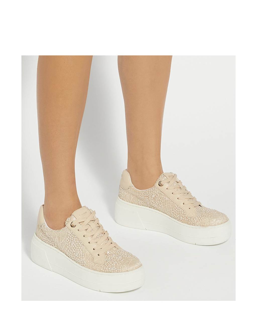 Lace Up Eyelet Detail Trainers 2 of 6