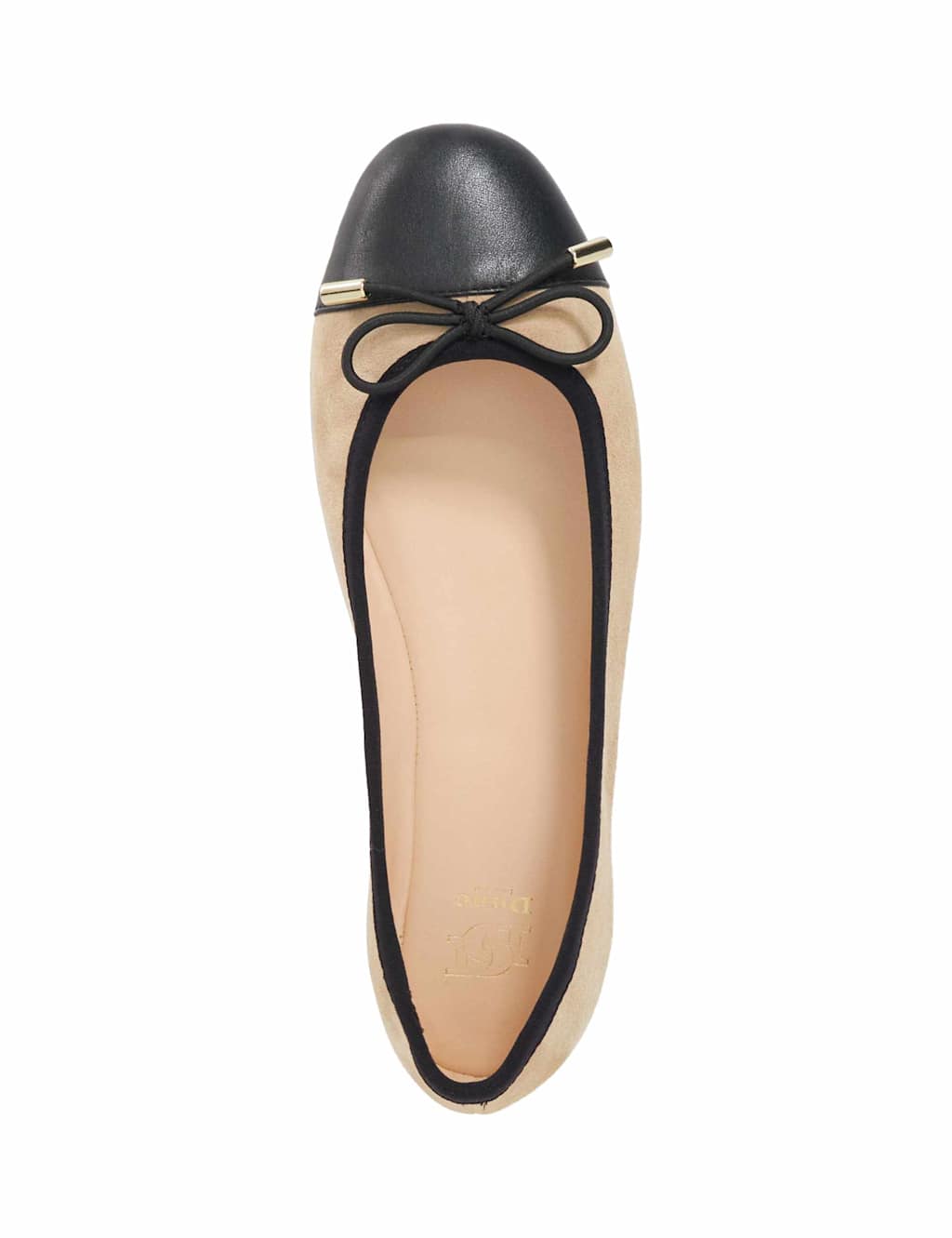 Leather Bow Flat Ballet Pumps 2 of 5