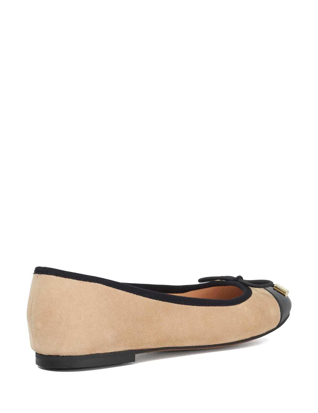 Leather Bow Flat Ballet Pumps 4 of 5