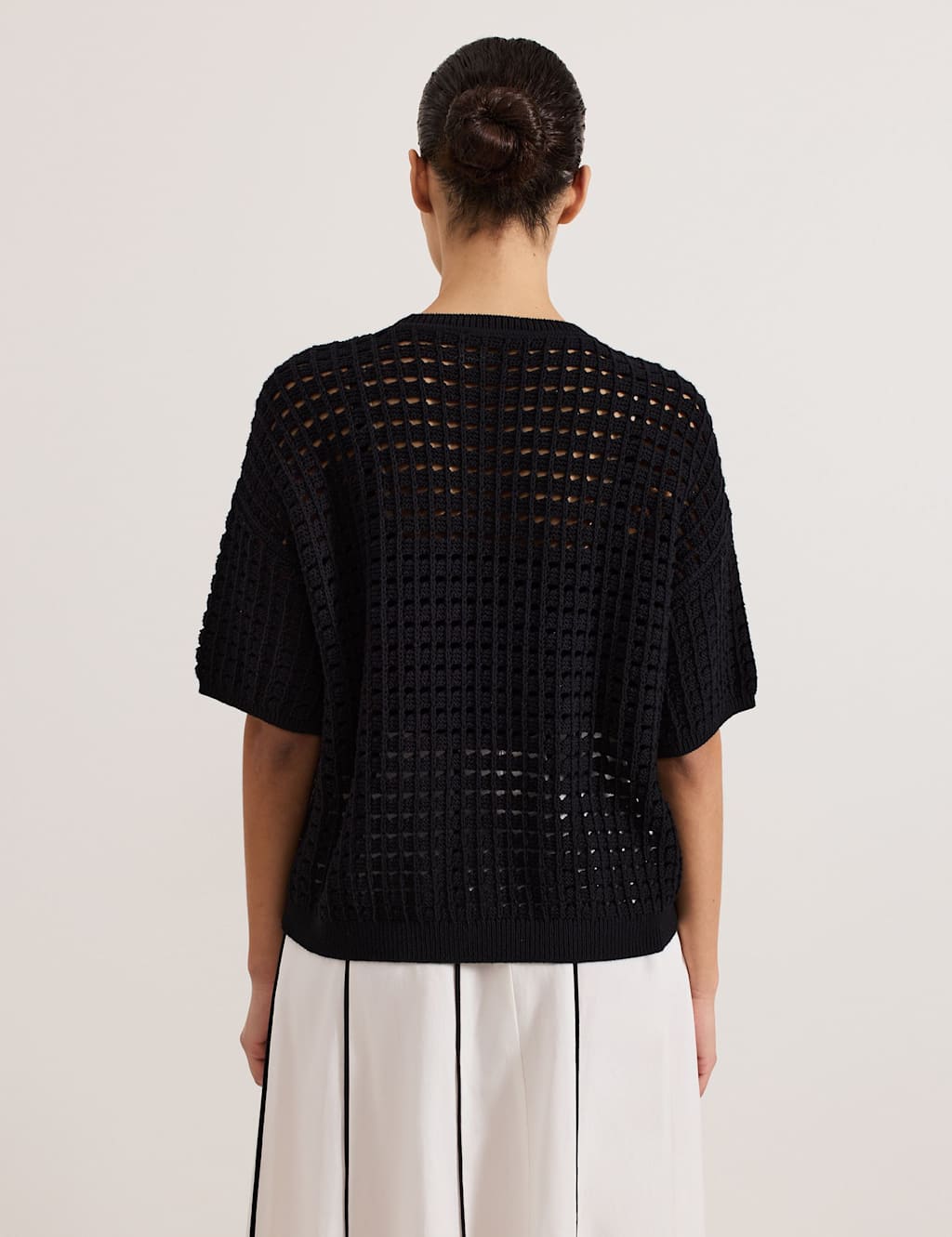 Pure Cotton Textured Knitted Top 7 of 7