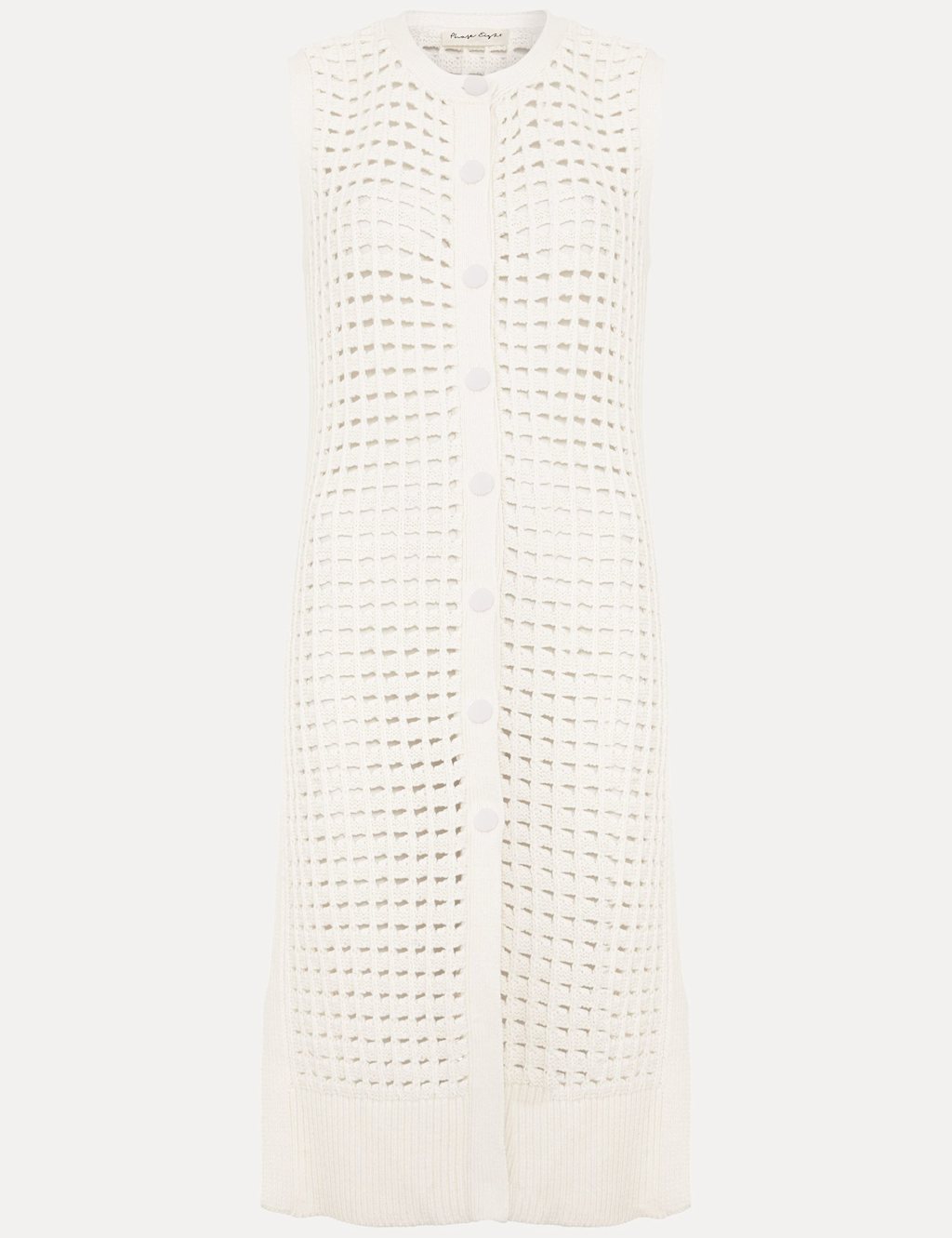 Pure Cotton Textured Longline Cardigan 2 of 7