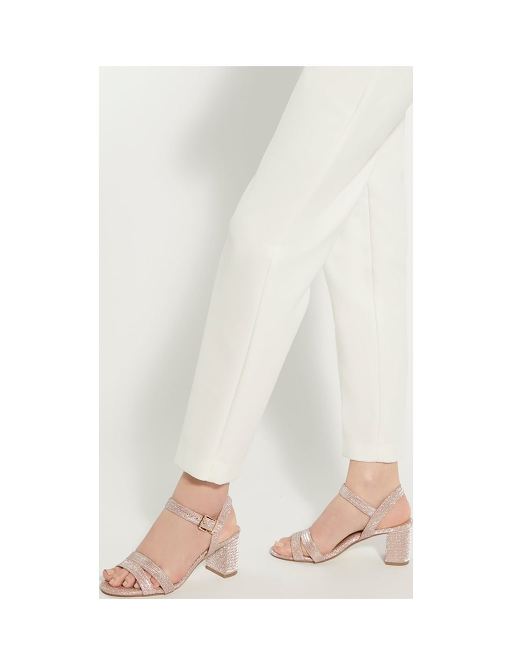 Wide Fit Leather Ankle Strap Sandals 4 of 5