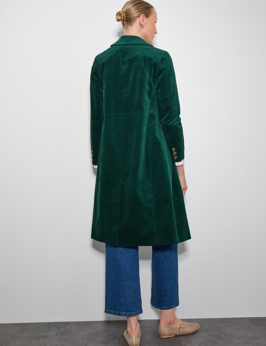 Velvet Single Breasted Coat 4 of 6