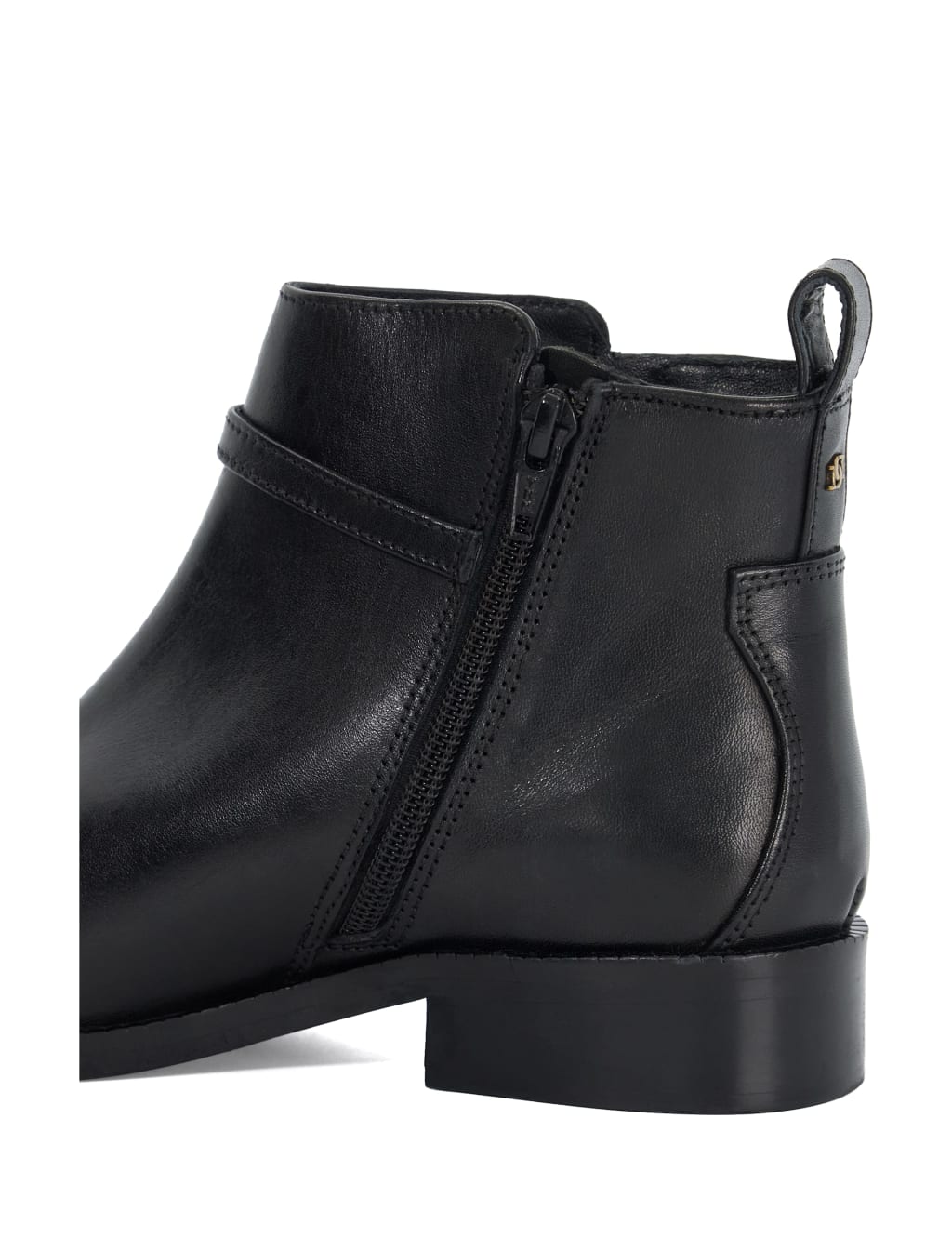 Leather Block Heel Ankle Boots Dune London M S