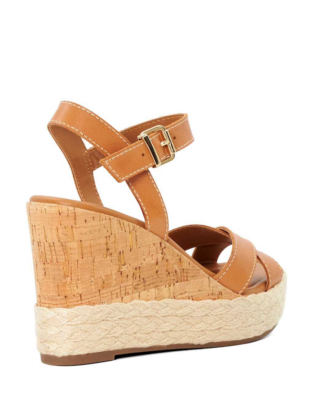 Leather Ankle Strap Wedge Sandals 4 of 7