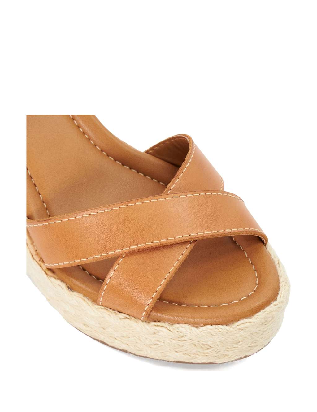Leather Ankle Strap Wedge Sandals 6 of 7