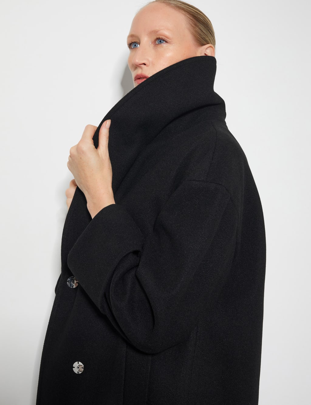Shawl Collar Wrap Coat