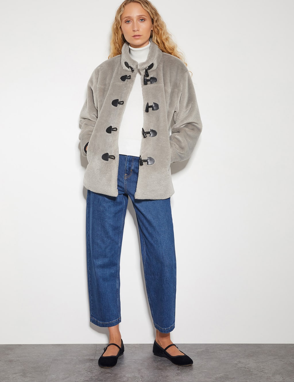 High Neck Longline Duffle Coat Monsoon M S