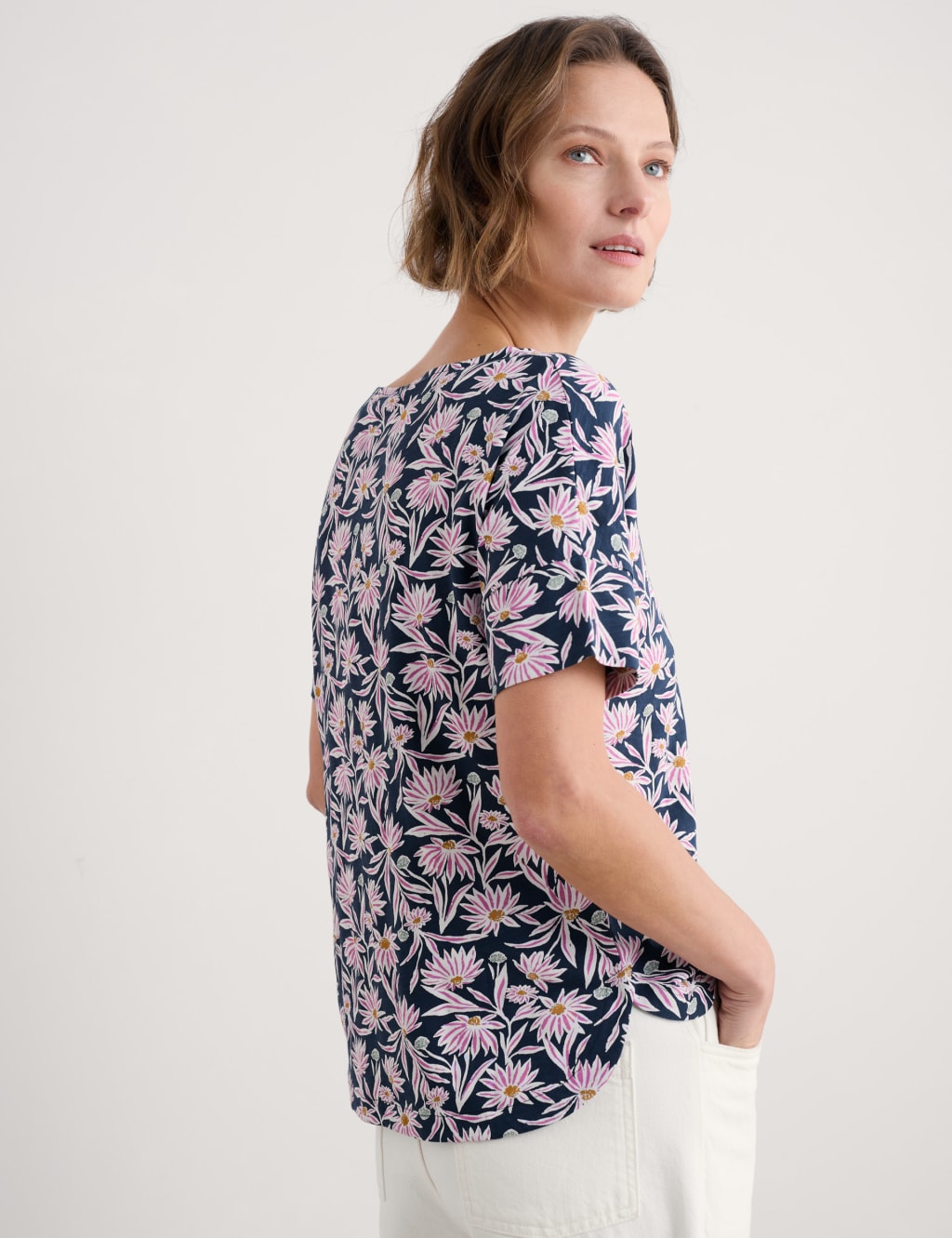 Pure Cotton Floral T-Shirt 4 of 4
