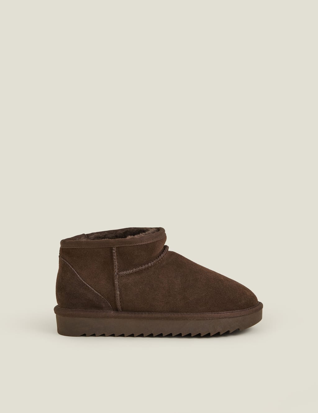 Suede Slipper Boots