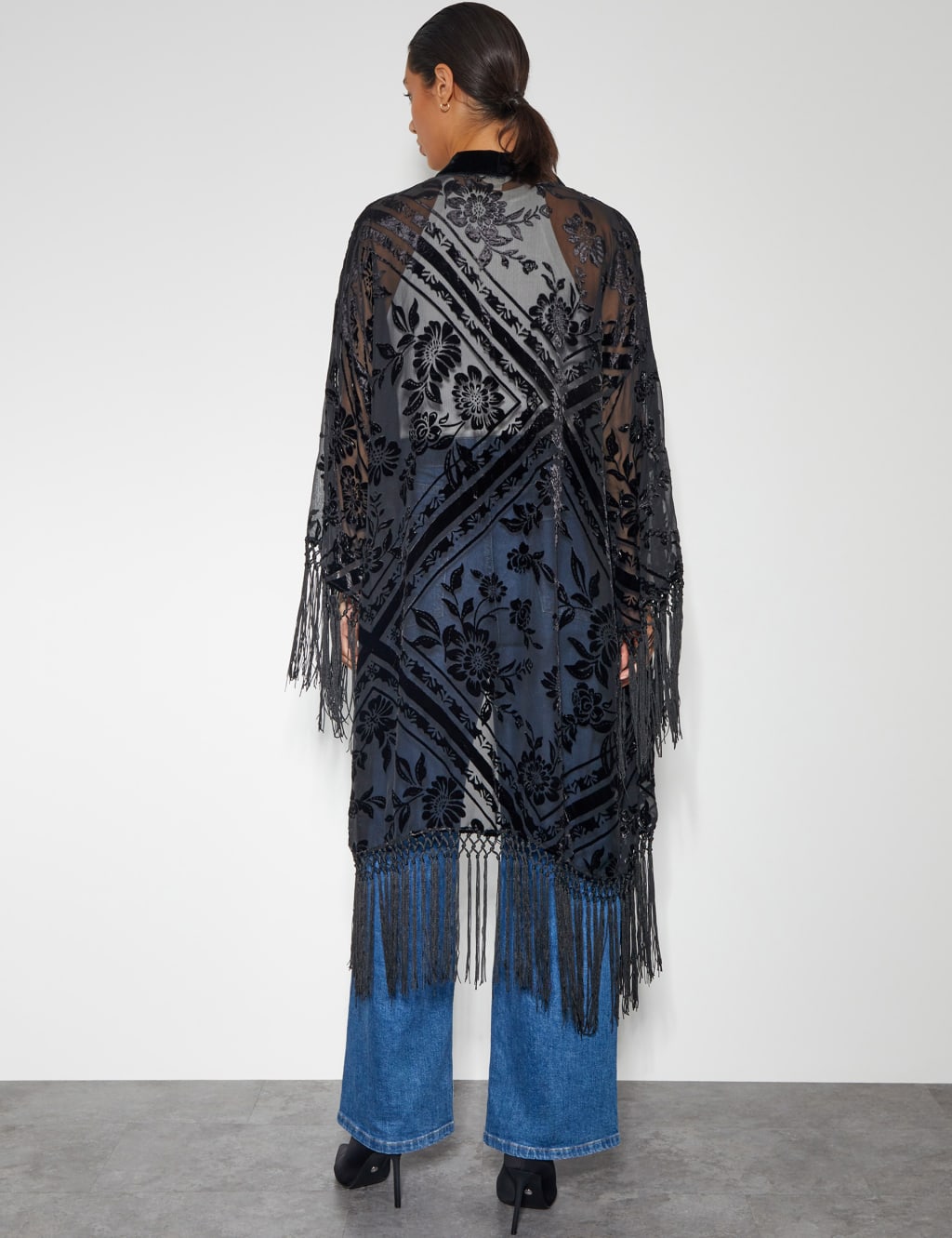 超激安 Longline Fringe Hooded new Cardigan ジャケット・アウター