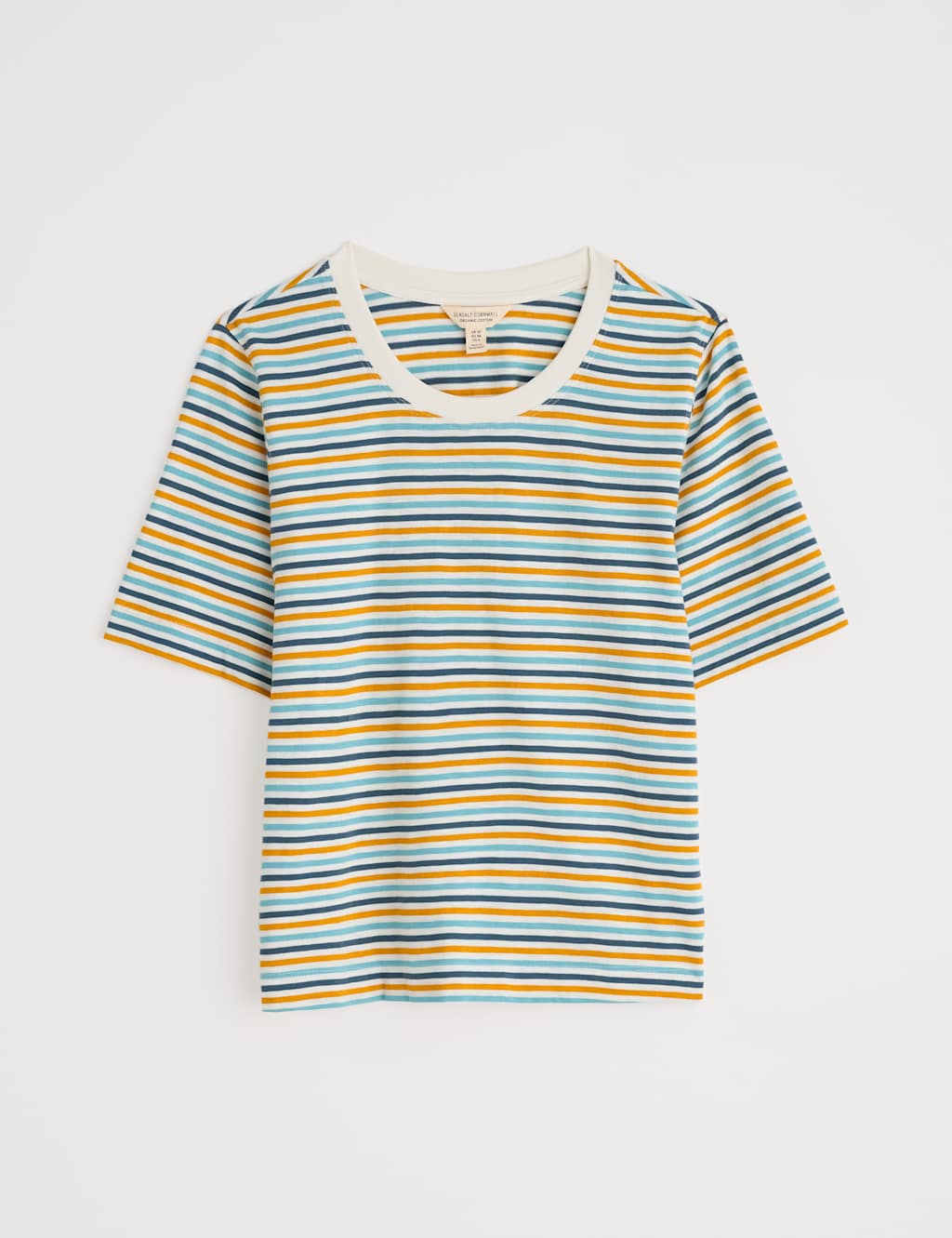 Pure Cotton Striped Relaxed T-Shirt 2 of 4