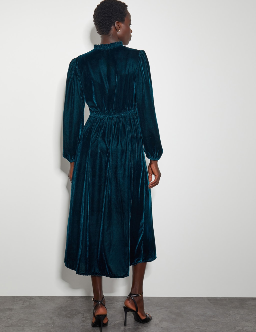 Velvet Embellished V-Neck Maxi Waisted Dress | Monsoon | M&S Velvet Embellished V-Neck Maxi Waisted Dress | Monsoon | M&S