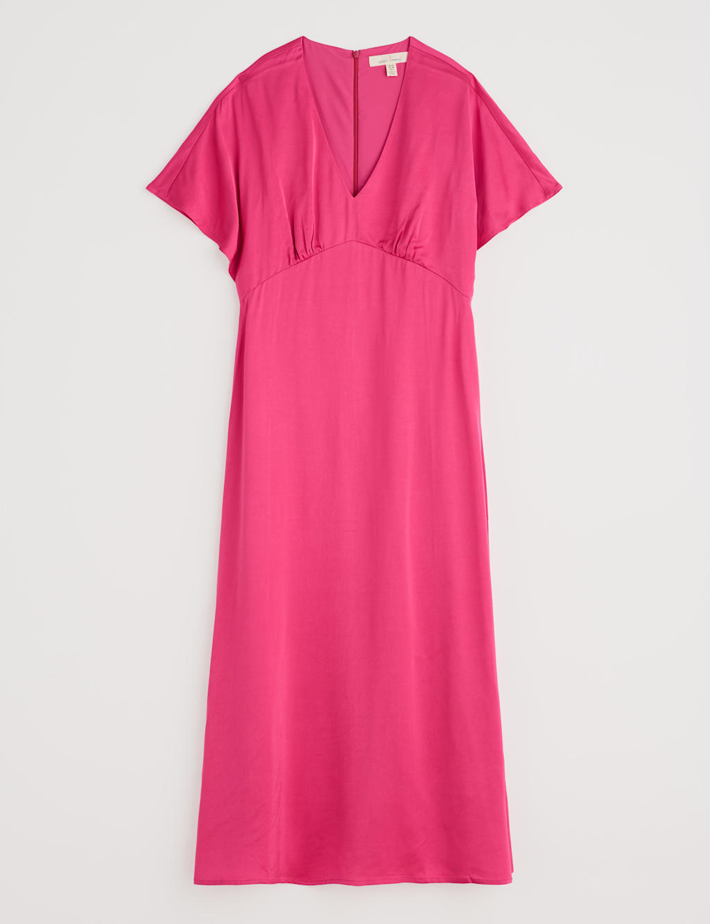 V-Neck Empire Line Midaxi Waisted Dress 2 of 6
