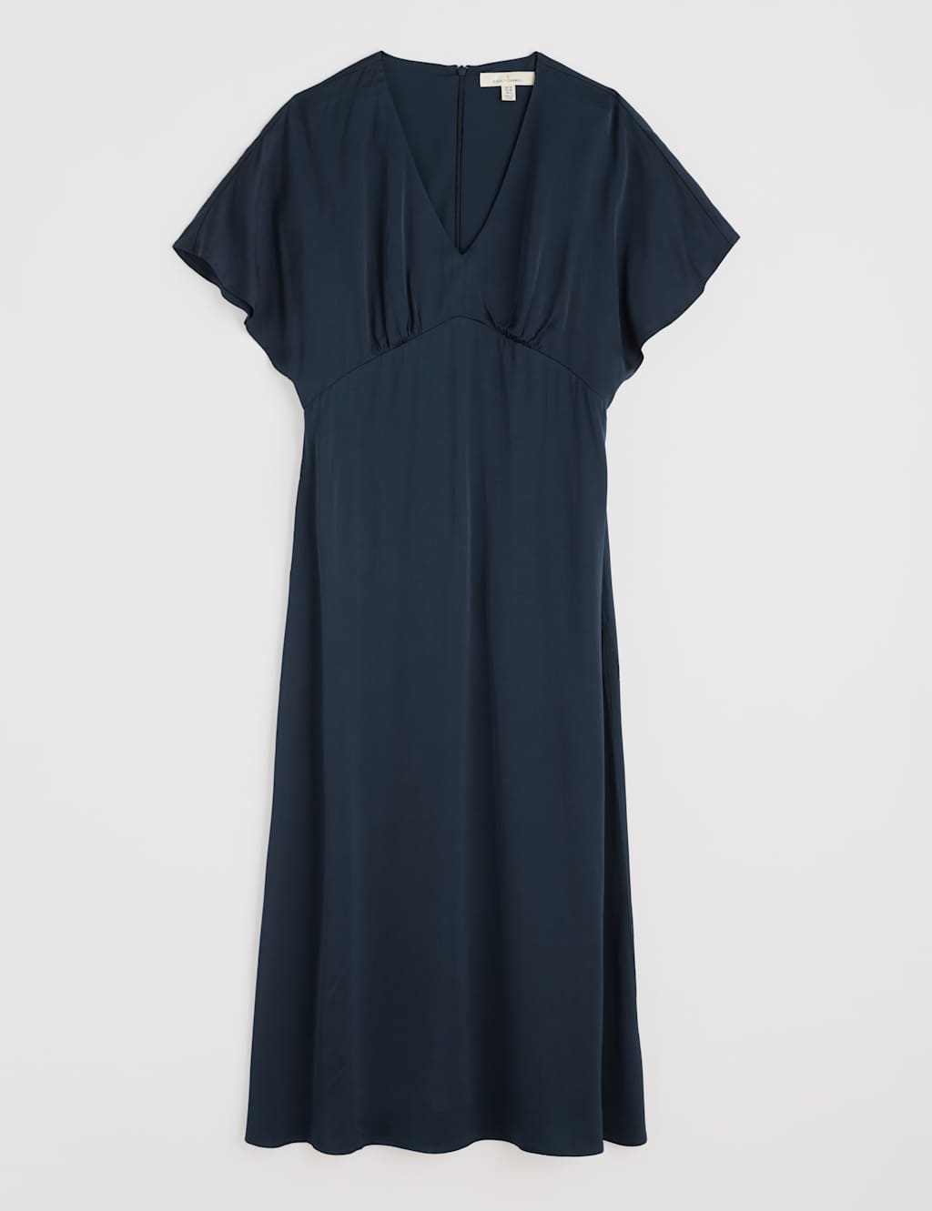 V-Neck Empire Line Midaxi Waisted Dress 2 of 5