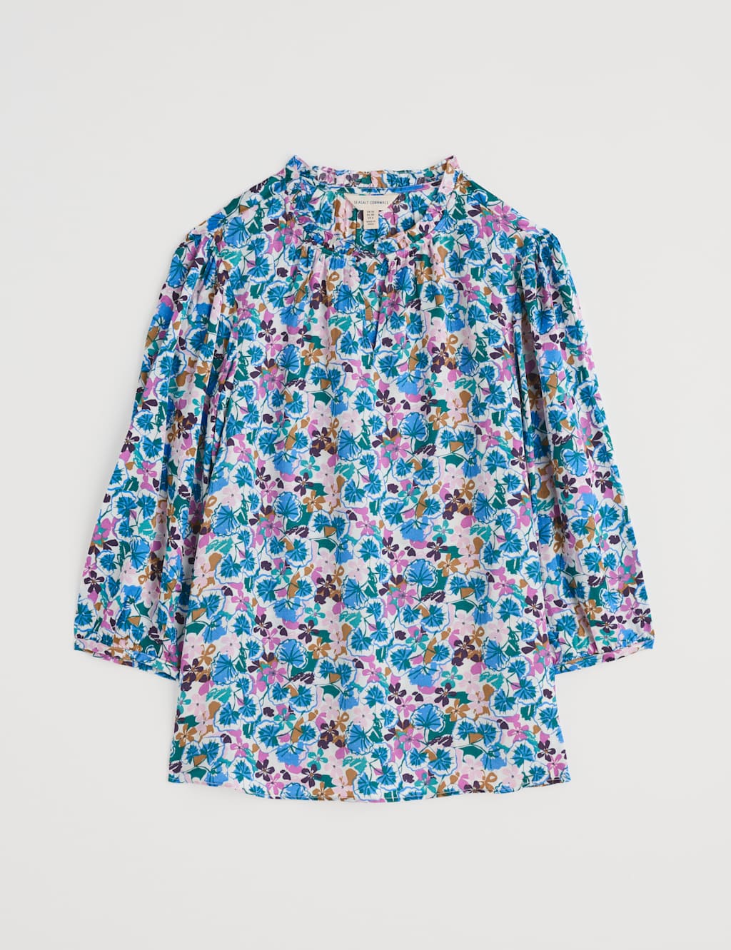 Floral Notch Neck Blouse 2 of 4
