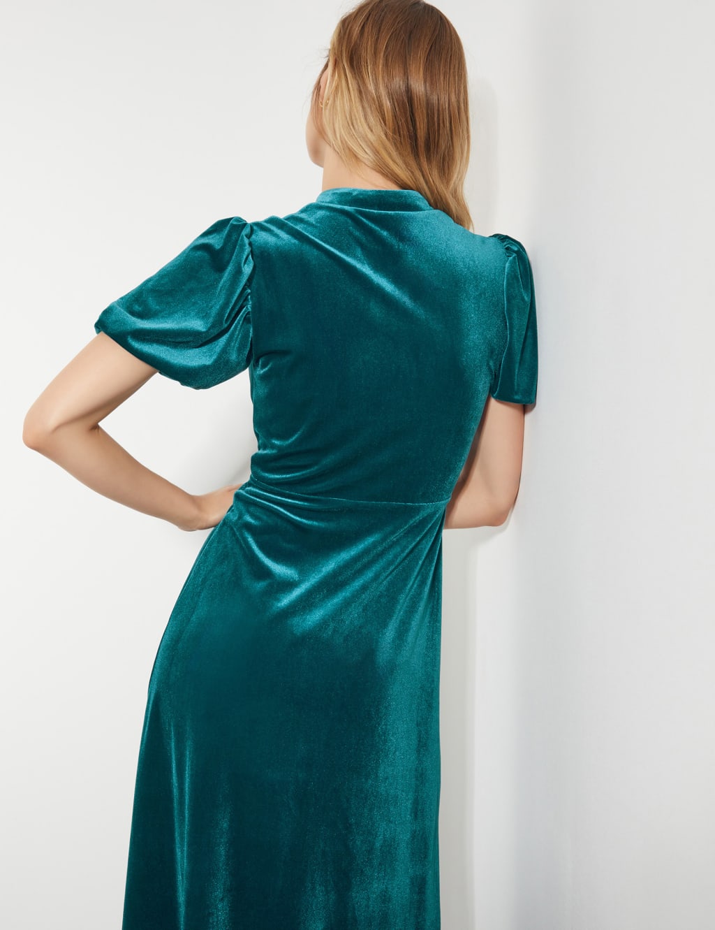 V neck maxi shift dress clearance