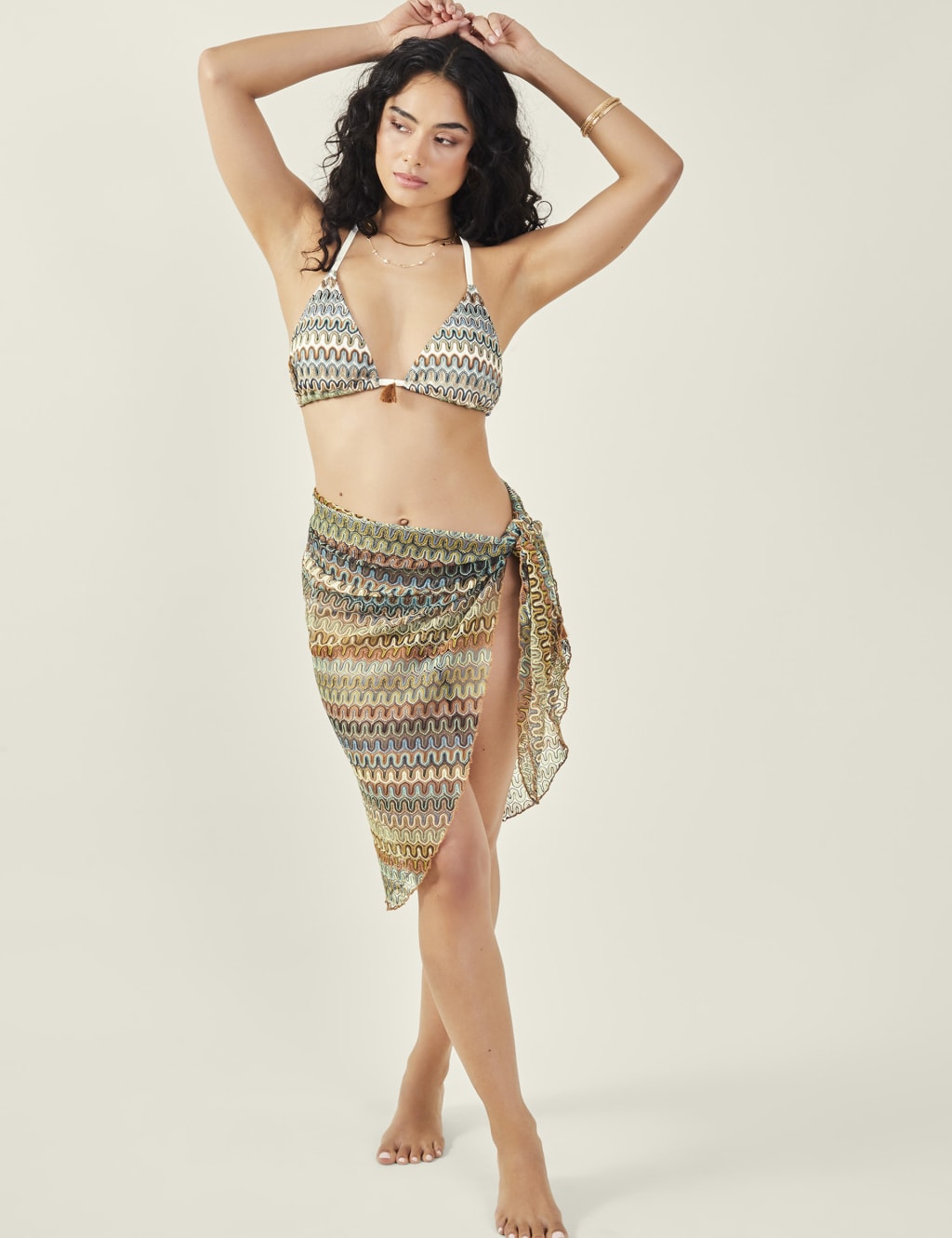 Crochet Beach Cover Up Sarong 3 of 4