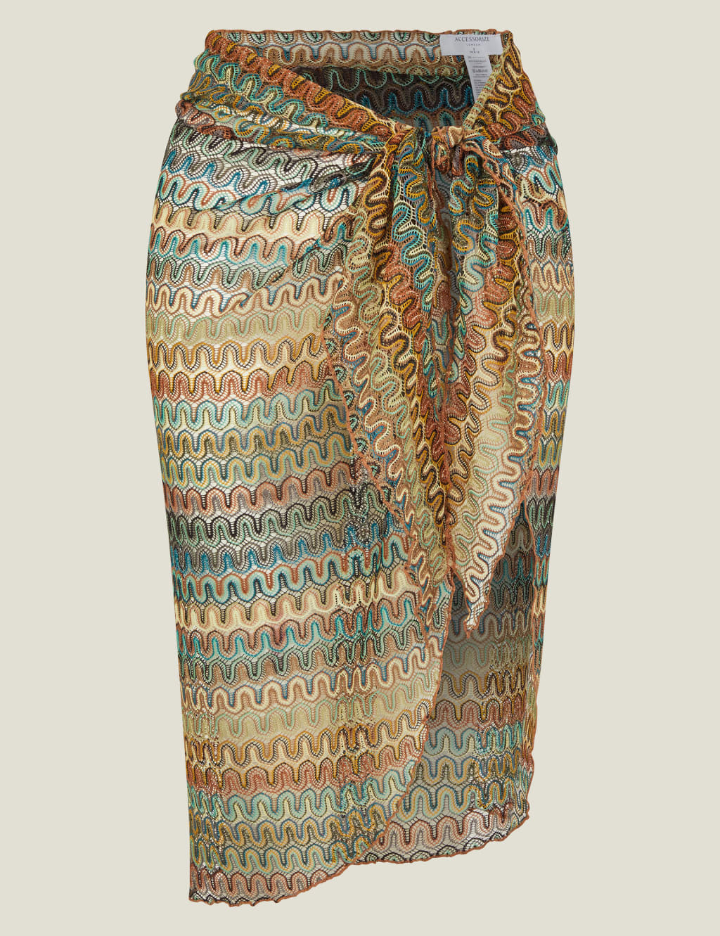 Crochet Beach Cover Up Sarong 2 of 4