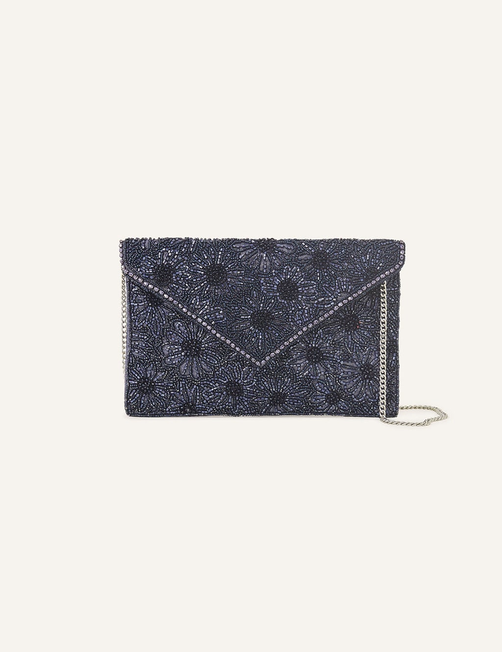 Beaded Chain Strap Clutch Bag 1 of 4