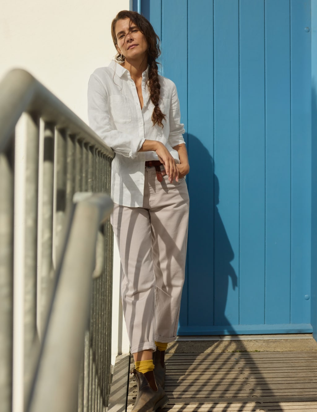 Pure Linen Collared Relaxed Shirt 1 of 5