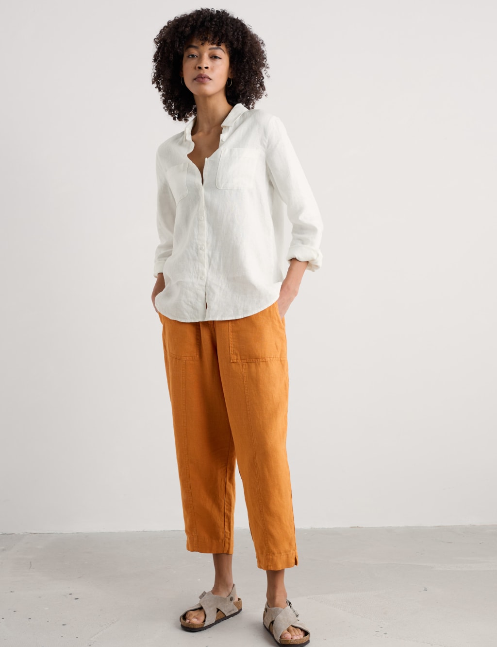 Pure Linen Collared Relaxed Shirt 3 of 5