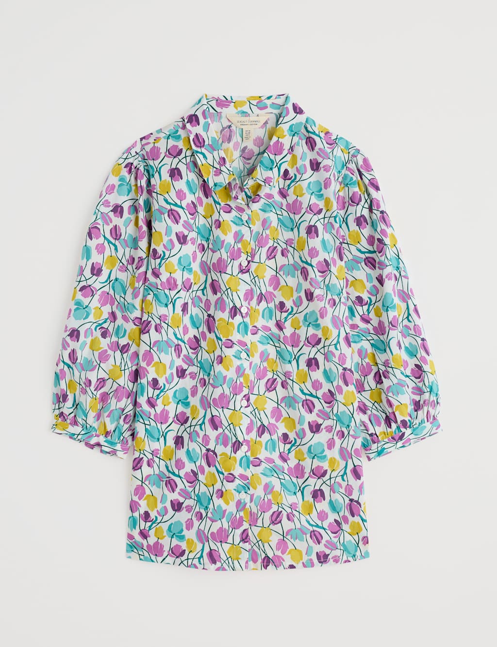 Pure Cotton Floral Blouse 2 of 4