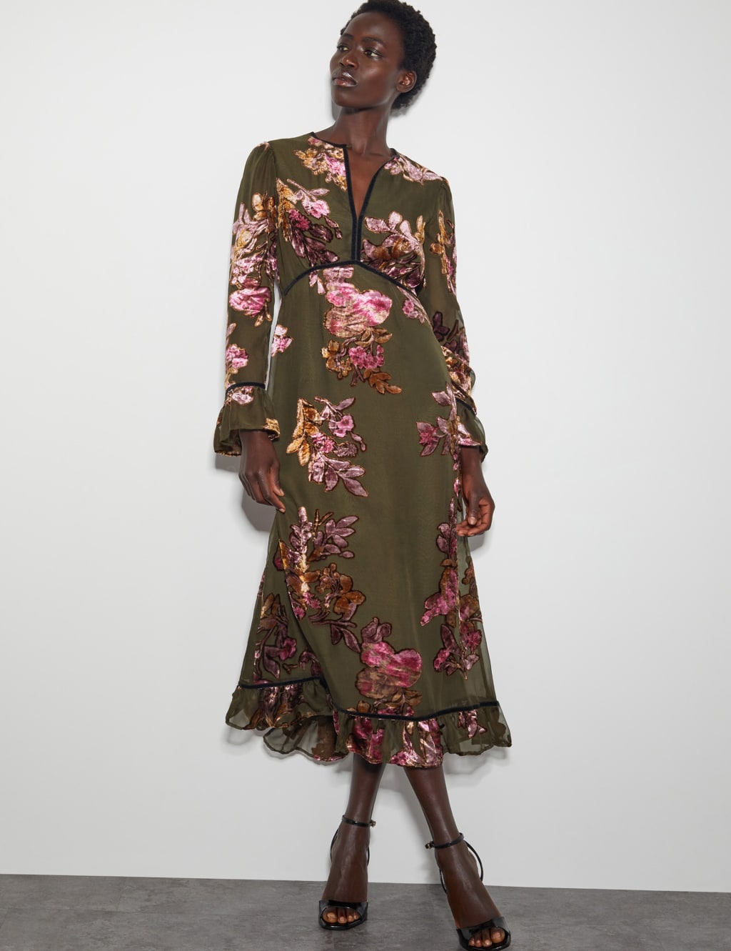 Floral tea dresses top