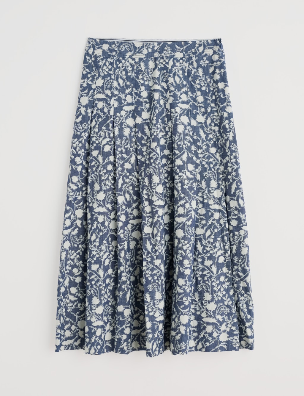 Pure Cotton Floral Midi Skirt 2 of 4