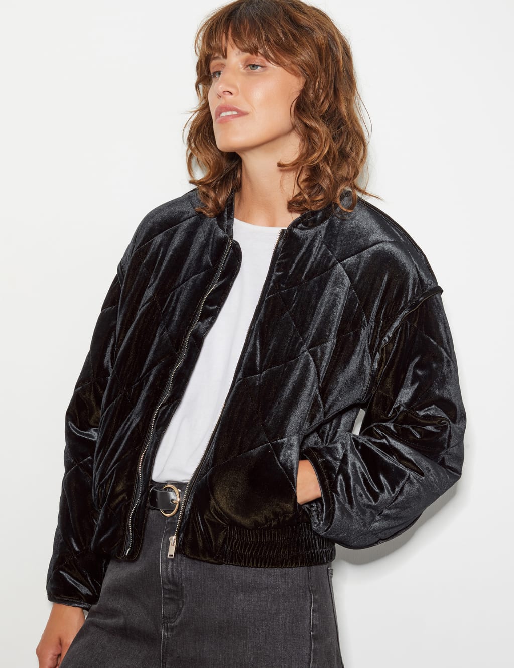 Velvet Bomber Jacket Monsoon M S