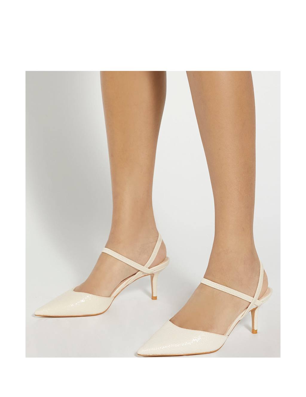 Stiletto Heel Open Elasticated Court Shoes 2 of 6