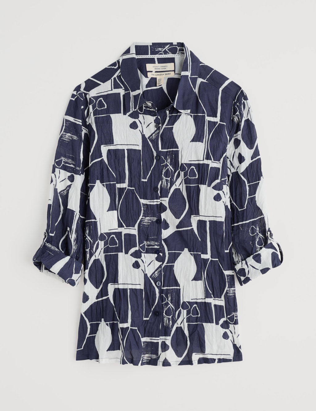 Pure Cotton Abstract Print Collared Shirt 2 of 5