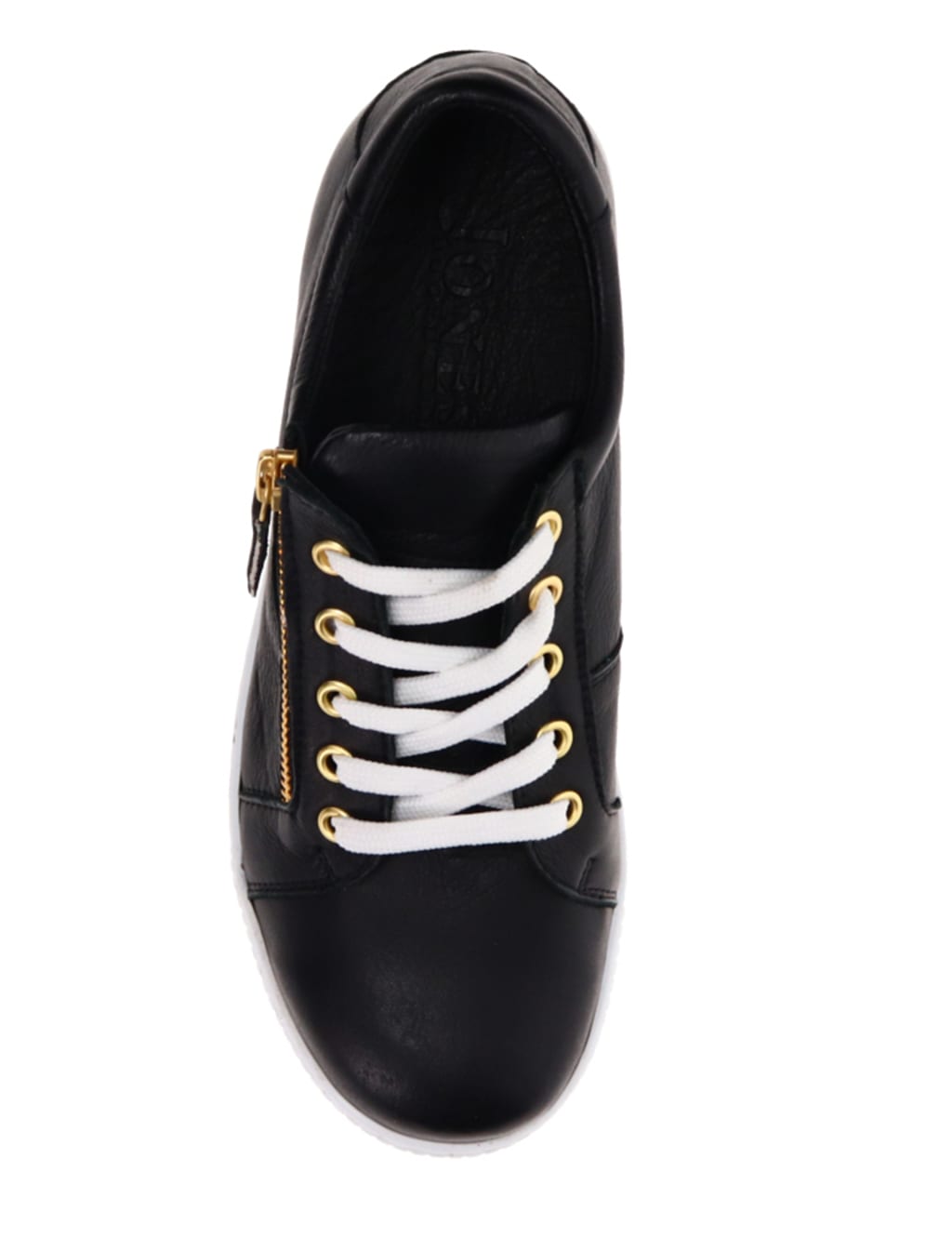 Wide Fit Leather Lace Up Trainers 4 of 7