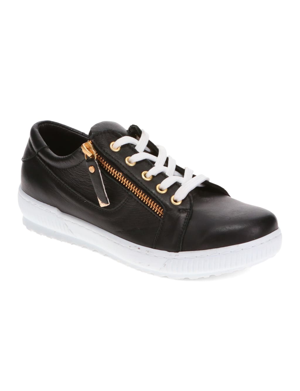 Wide Fit Leather Lace Up Trainers 5 of 7