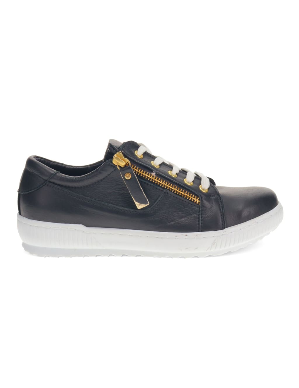 Wide Fit Leather Lace Up Trainers 2 of 7