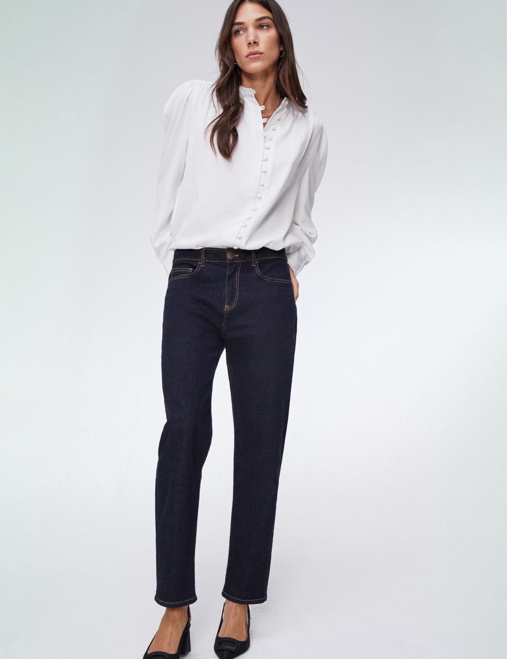 Boyfriend Mid Rise Ankle Grazer Jeans 4 of 5