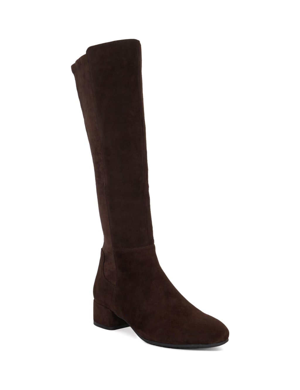 Suede Block Heel Knee High Boots 3 of 5