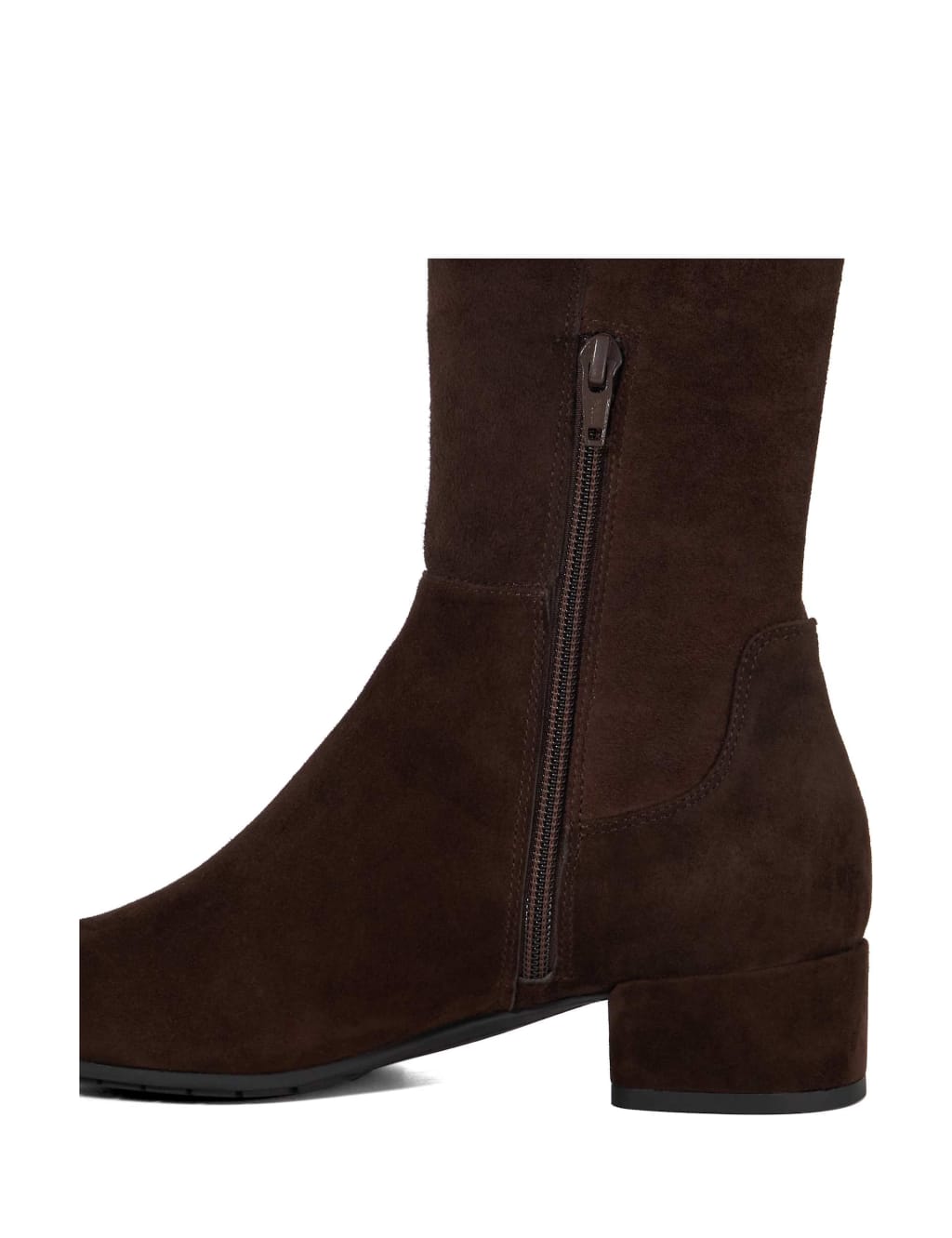Suede Block Heel Knee High Boots 5 of 5