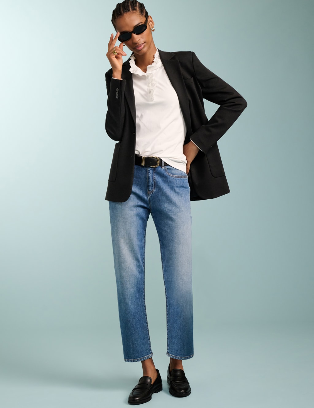 Boyfriend Mid Rise Ankle Grazer Jeans 5 of 6