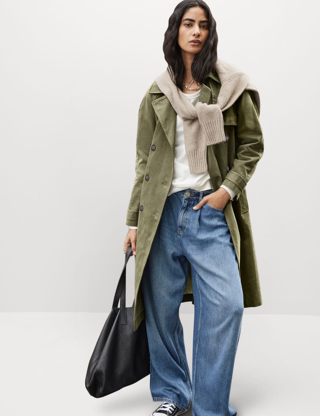 Mid Rise Wide Leg Jeans with Lyocell™ 2 of 4