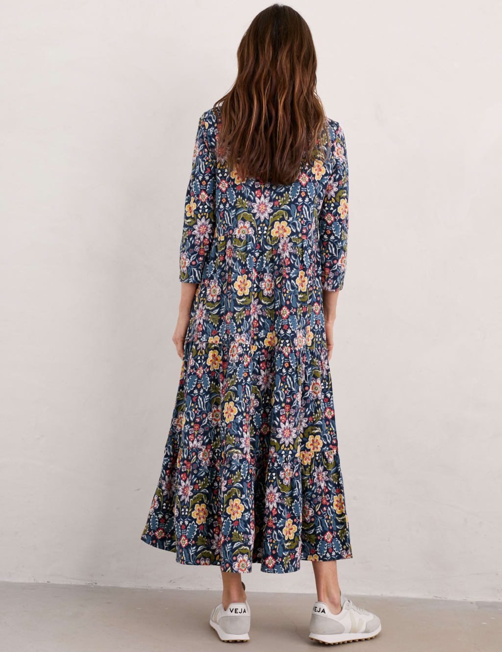 Pure Cotton Paisley Midaxi Waisted Dress | Seasalt Cornwall | M&S