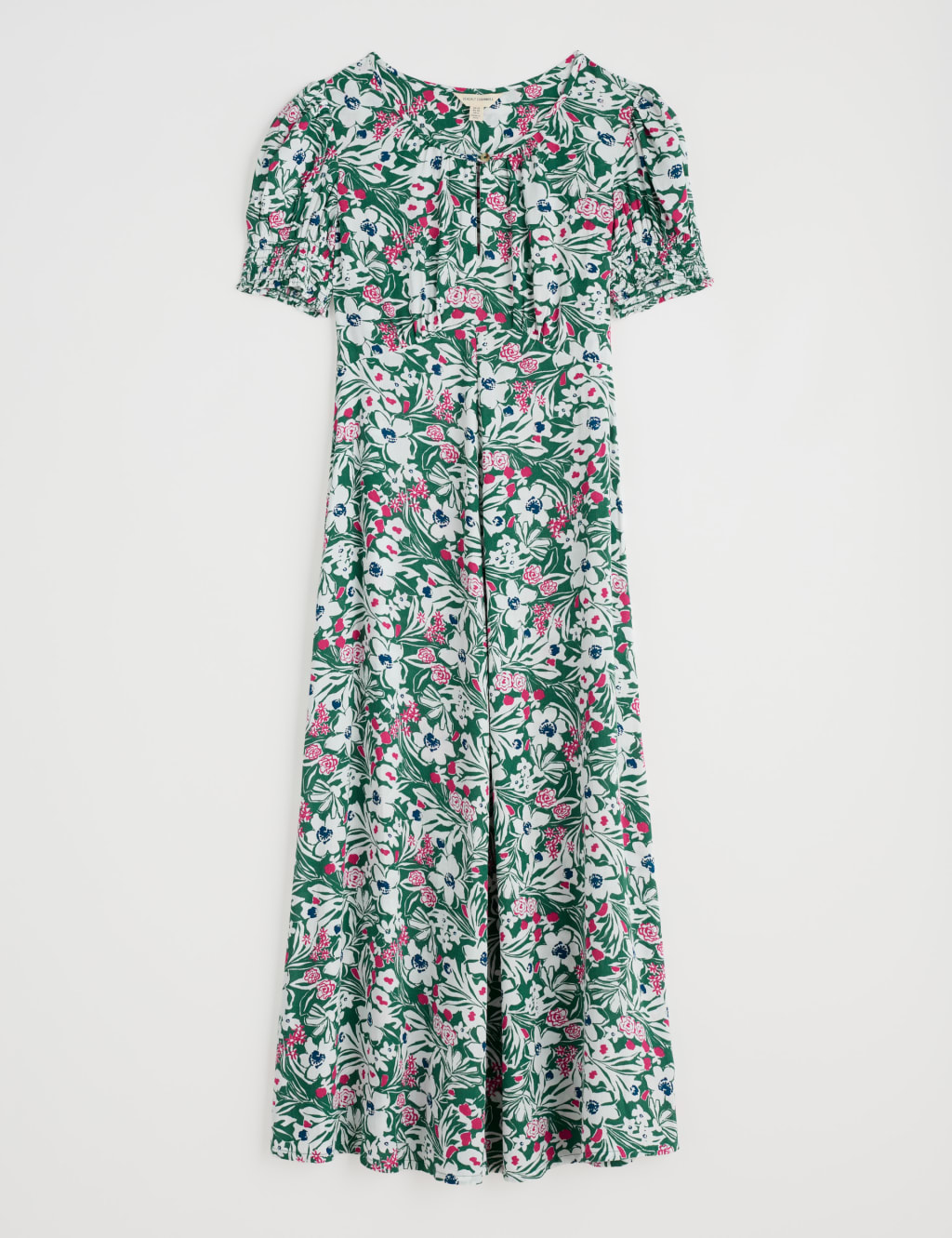 Floral Scoop Neck Midaxi Waisted Dress 2 of 5