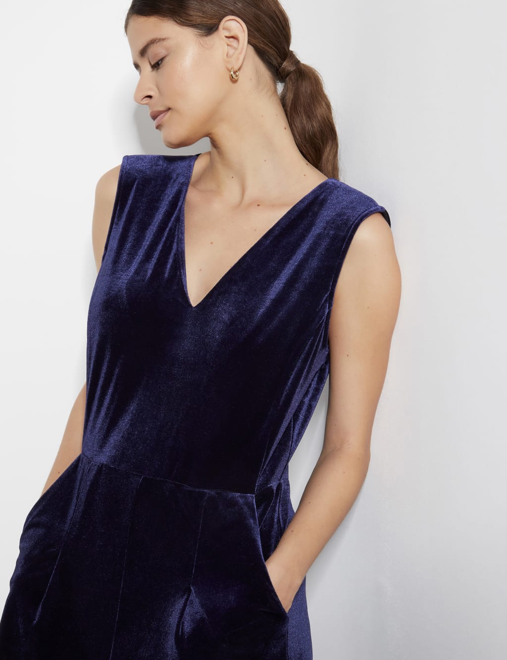 M&s navy jumpsuit new arrivals