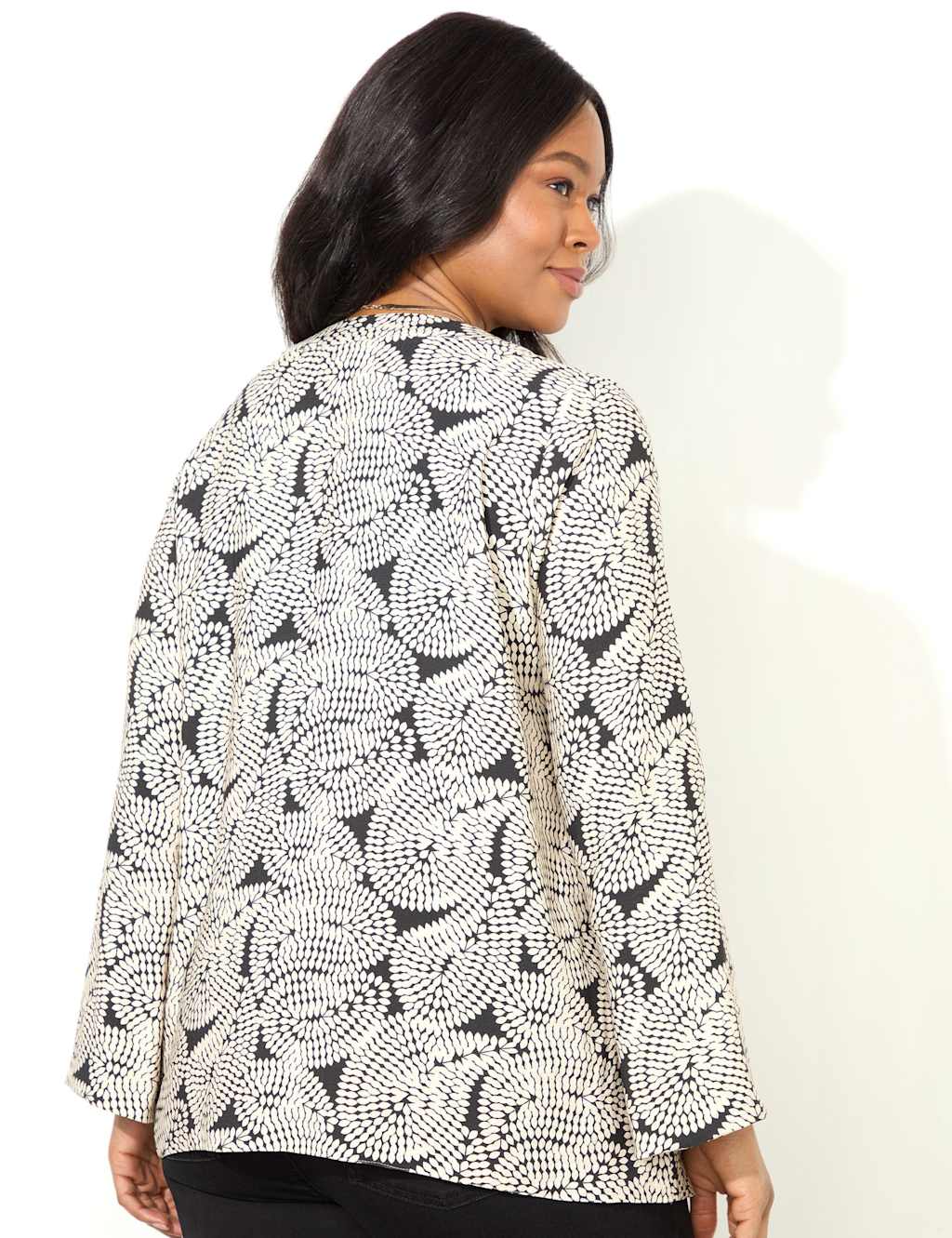 Paisley V-Neck Split Sleeve Blouse 5 of 6